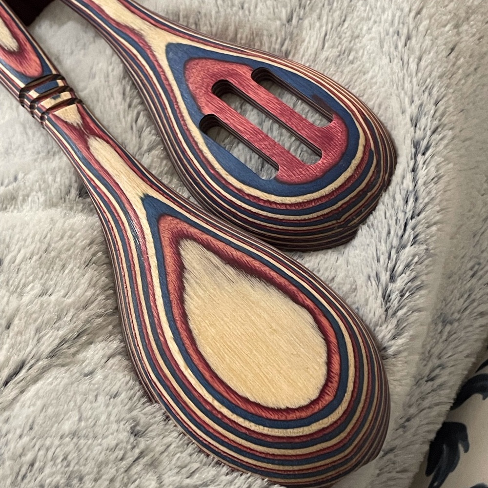 🥄 Island Bamboo Rainbow Wood Spoons - Picture 6 of 8